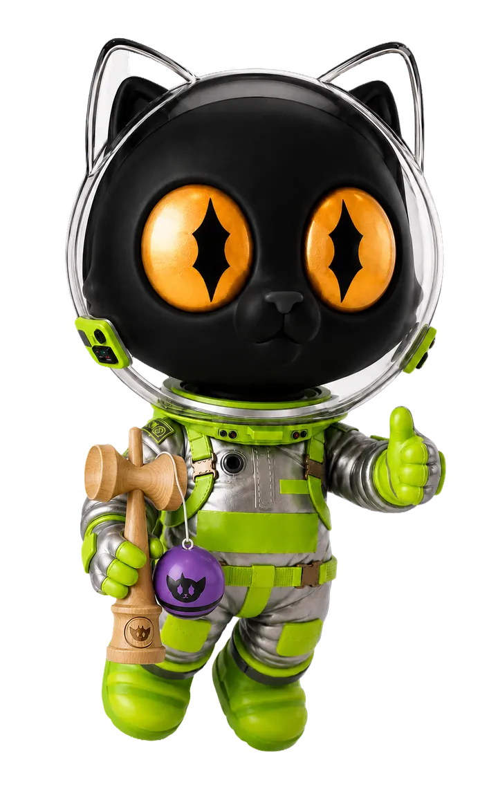 Luca as an astronaut cat