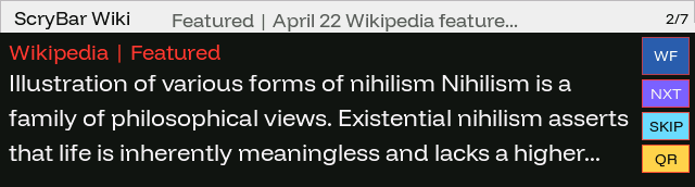 ScryBar: la voce in evidenza di Wikipedia